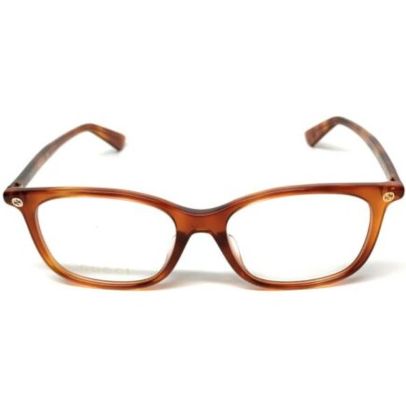 Gucci Women's Light Havana Square Eyeglasses! - Picture 2 of 4